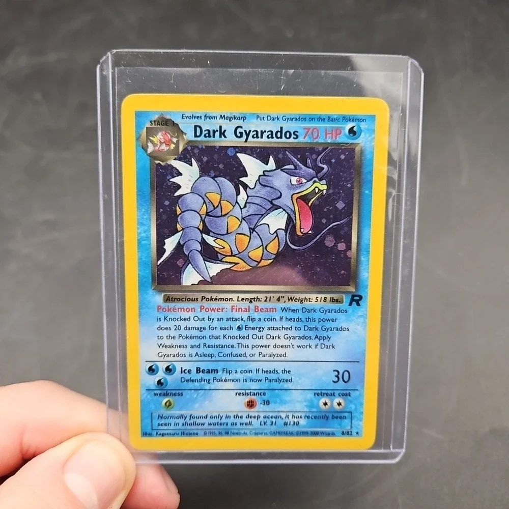 Pokémon Dark Gyarados Team Rocket Holo Rare 8/82 70 HP English TCG Card